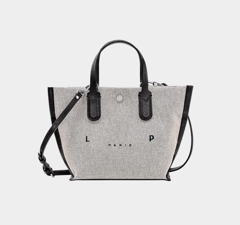 luxury women small canvas tote female designer simple hand letter L ladies bucket fashion solid casual crossbody bag-image-1106158067