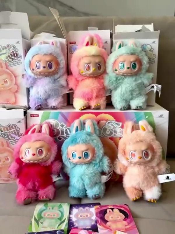High-quality rabubu 3.0 Labubu Series Blind Box - Cute Enamel-Face Monster Poseable Doll, Anime Collectible Toy Gift Macaron toy (In Stock)-image-1060826326