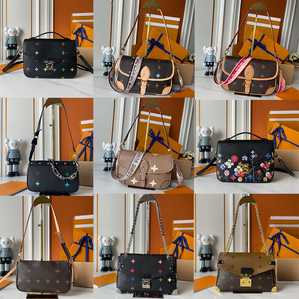 High Quality Rectangular Murakami Takashi Designer Bag Handbag Chain Leather Shoulder Bag Women's Handbag High Quality Manufacturer Wholesale