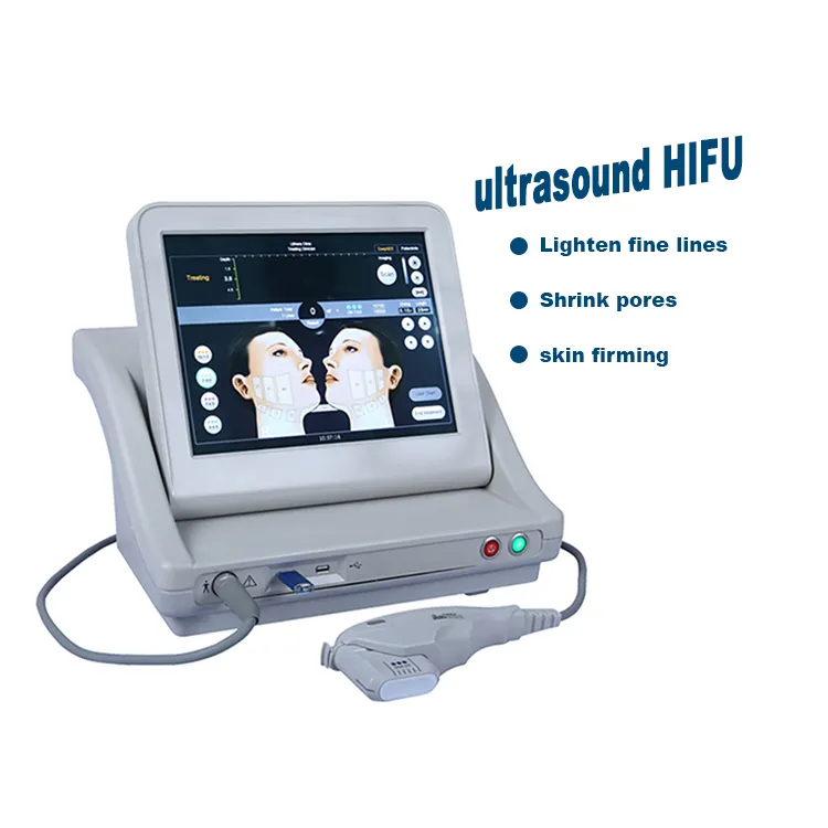2D 3D HIFU Machine 1 Line 3 Cartridges 10000 Shots Portable Anti Wrinkle Removal Ultrasound Body Shape Slimming Face Lifting SMAS