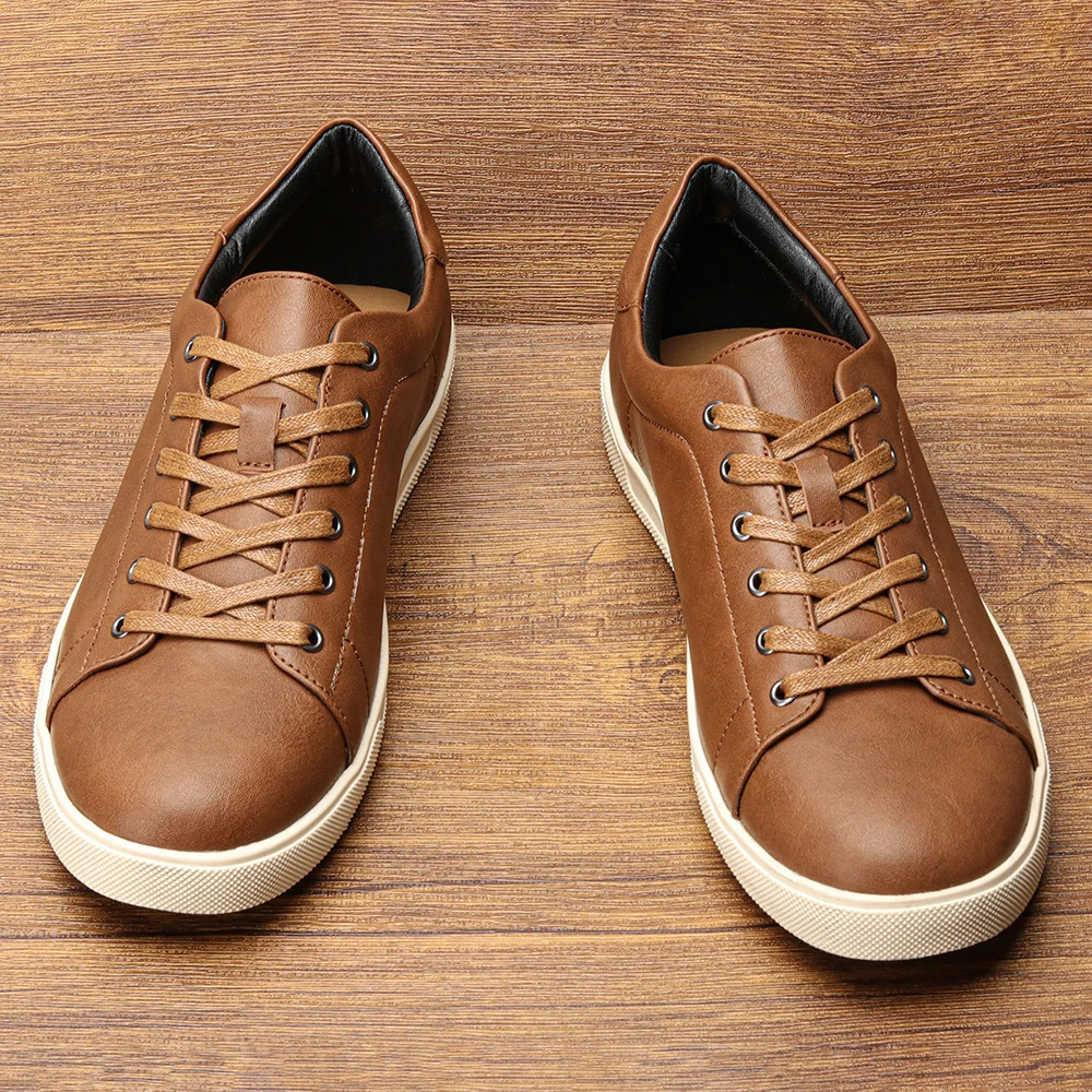Mens casual shoes 2025 fashion comfortable leather shoes men 250606