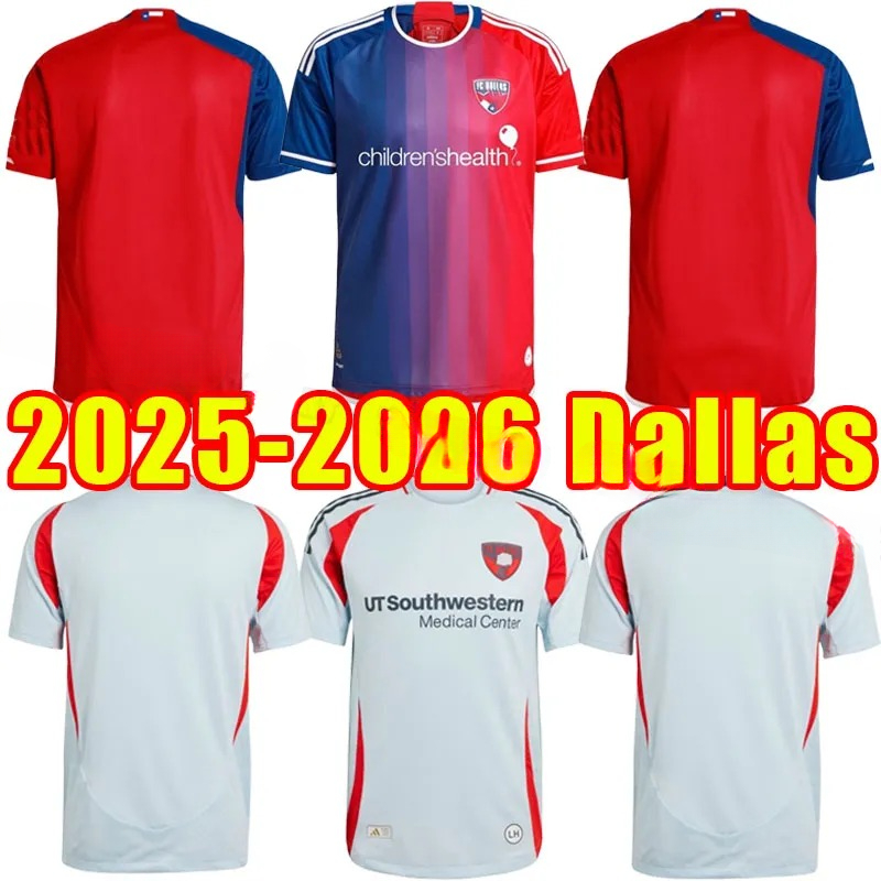 Dallas 20245 2026 Mens Soccer Jersey Home Football Shirt Short Sleeve FERREIRA DELGADO FARFAN ARRIOLA LLETGET ILLARRA VELASCO MUSA-image-951109654