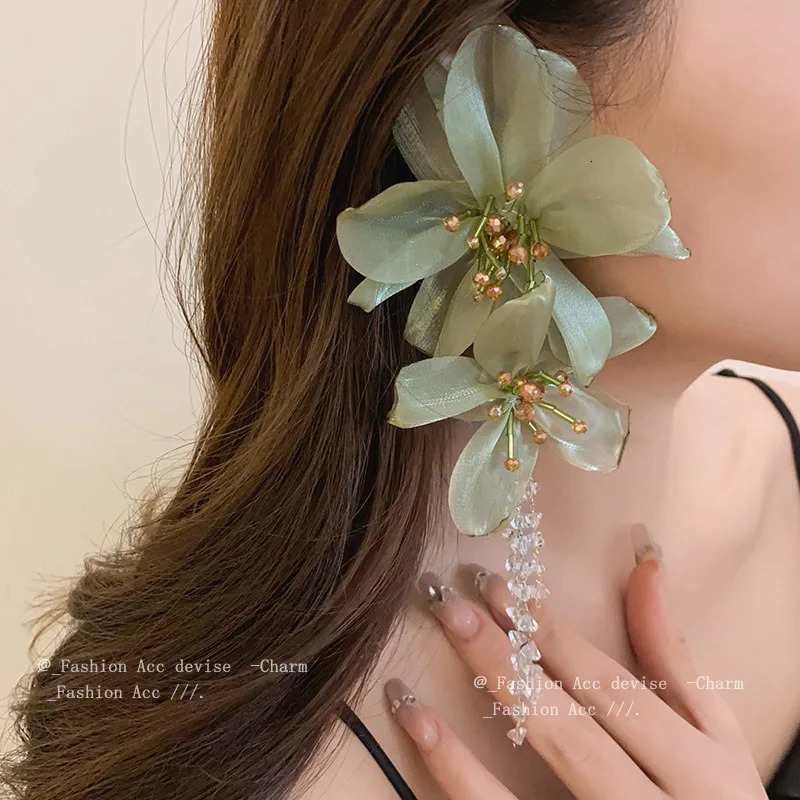 Boucles d'oreilles glases en filet de fleur pour femmes pour les femmes élégantes exagérées