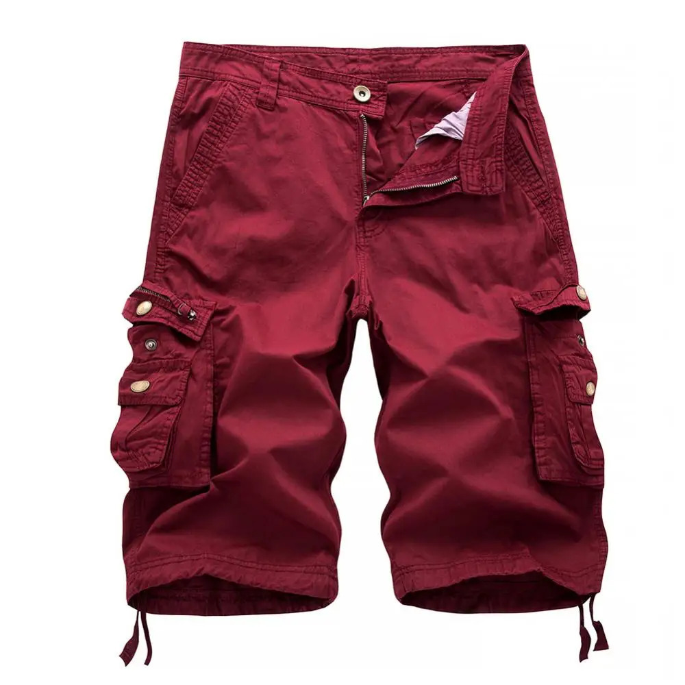 Summer Cargo Shorts Men Cool Camouflage Cotton Casual Mens Short Pants Clothing Comfortable Men Cargo Shorts No Belt 250606