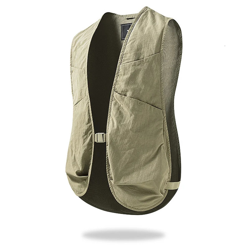 Summer Mens Multi-Pocket Fishing Vests Quick Dry Men Sports Mesh Breathable Sleevesless Jacket Man Pography Waistcoats 250606