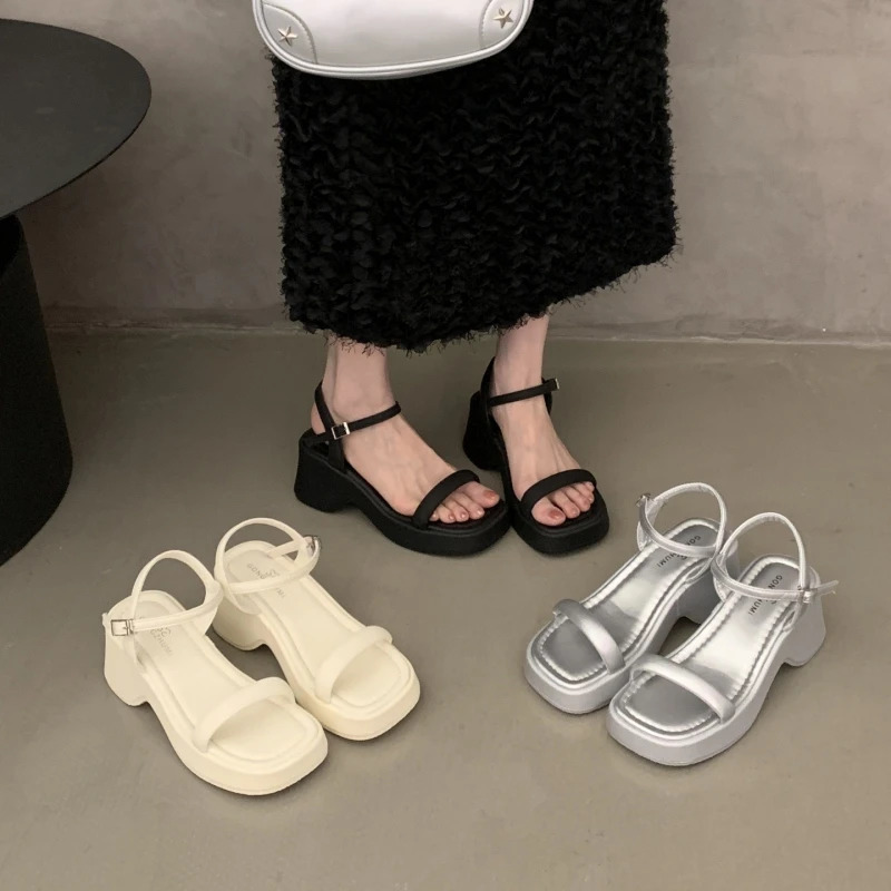 Womens Summer Platform Wedge Heel Sandals Fashionable Outdoor Party Dress Footwear for Ladies 250606