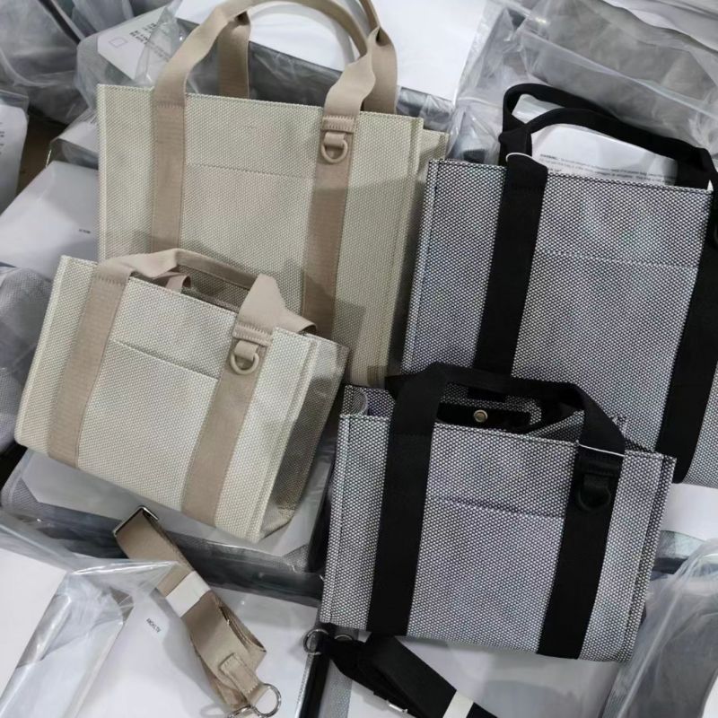 Canvas Two-Tone Tote Bag handbag backpack yoga gym bag larger capacity shopping bag trips bag sizes 10L and Mini 4.5L-image-1050211402