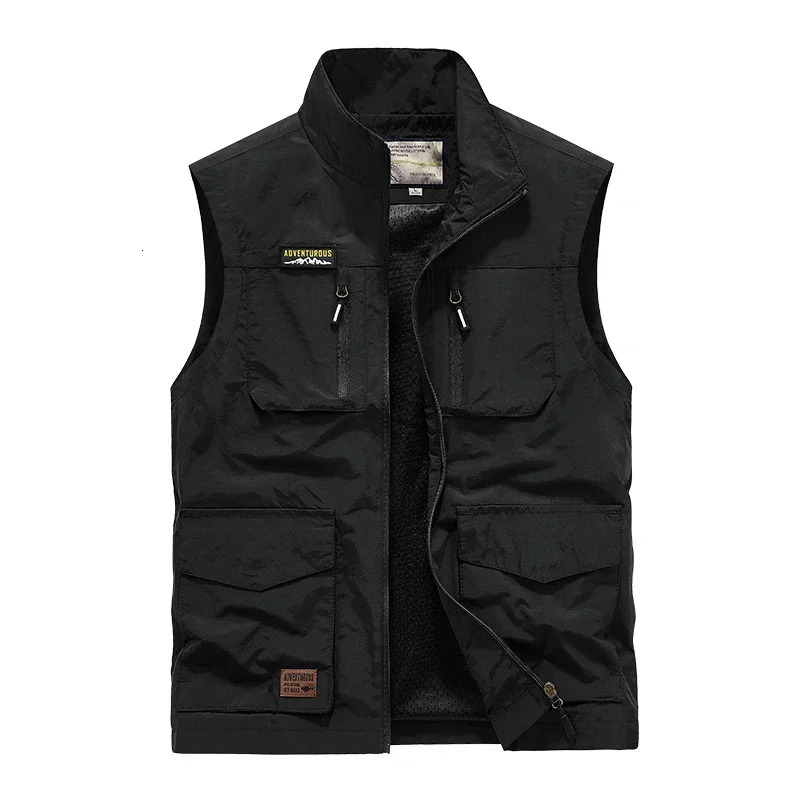Men s vest outdoor breathable lightweight pography vest summer casual and comfortable multi pocket fishing mesh vest 250606