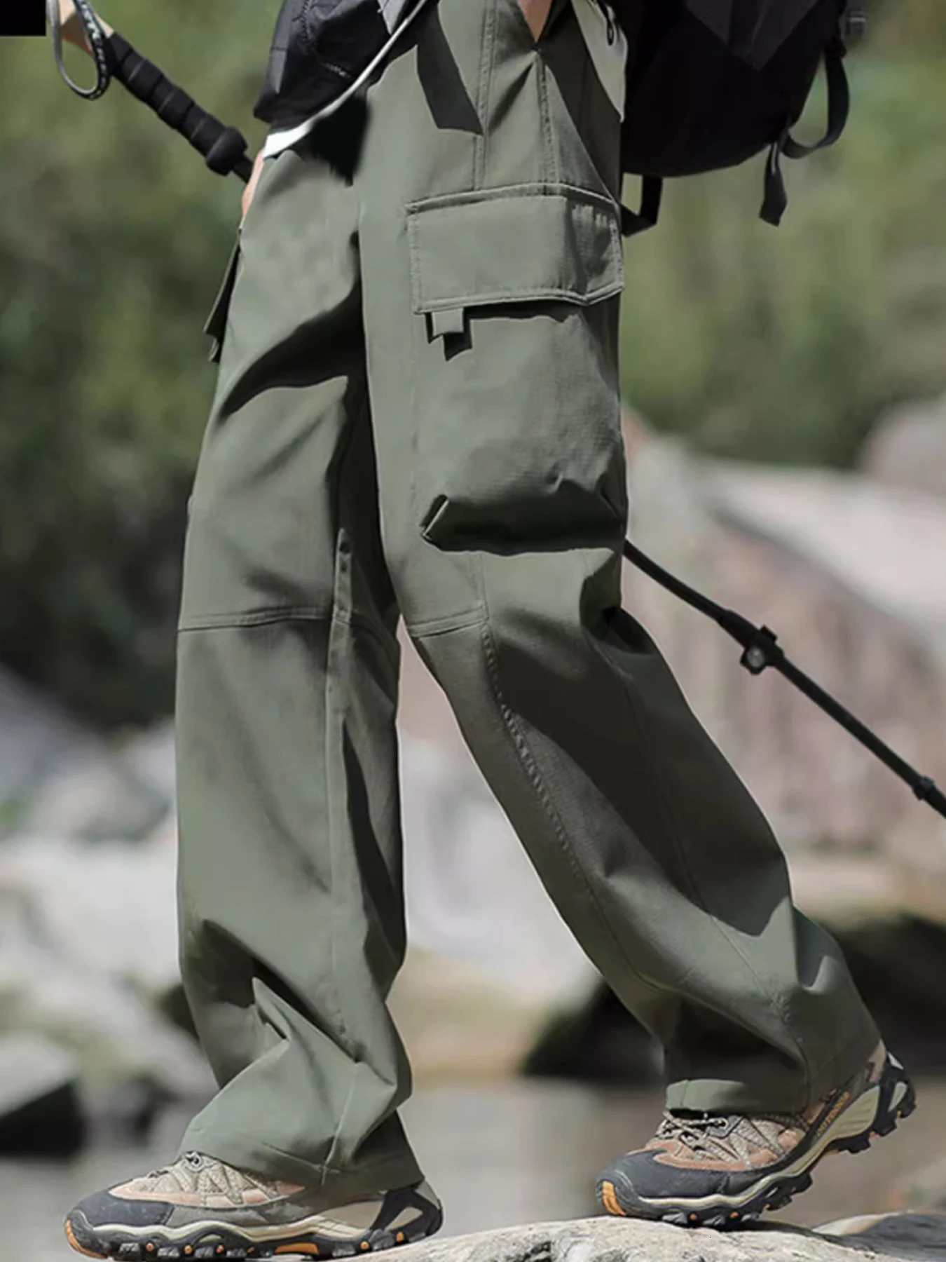 Pantalons de randonnée à sec rapidement hommes d'été extérieur grimpant pêche à pêche respirante pantalon de cargaison de randonnée fraîche 25060