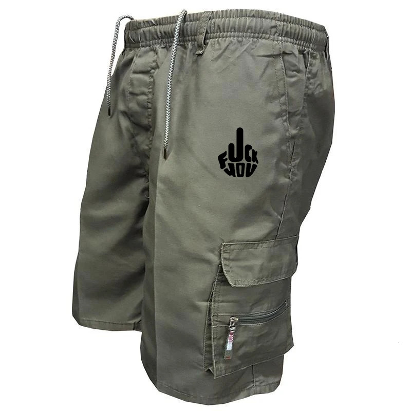 Mens Cargo Shorts Side Multipockets Men Loose Work Casual Short Pants Male Plus Size Summer Outdoor 250603