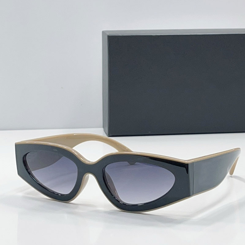 Women Brand CAT EYE SUNGLASSES Designer Black Beige Nylon Cat Eye Frame Beige Lens UV400 Daily Fashion Wear Sunglasses-image-973536672