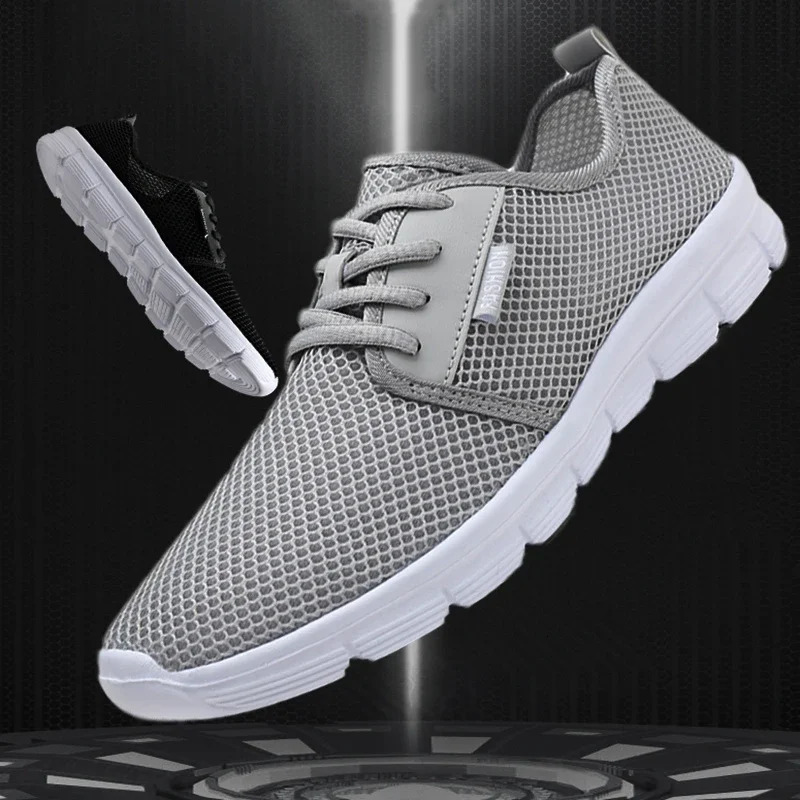 mens summer casual shoes woman lightweight large size outdoor sports shoes Beach shoes couple mesh 48 yards 47 gray 250606
