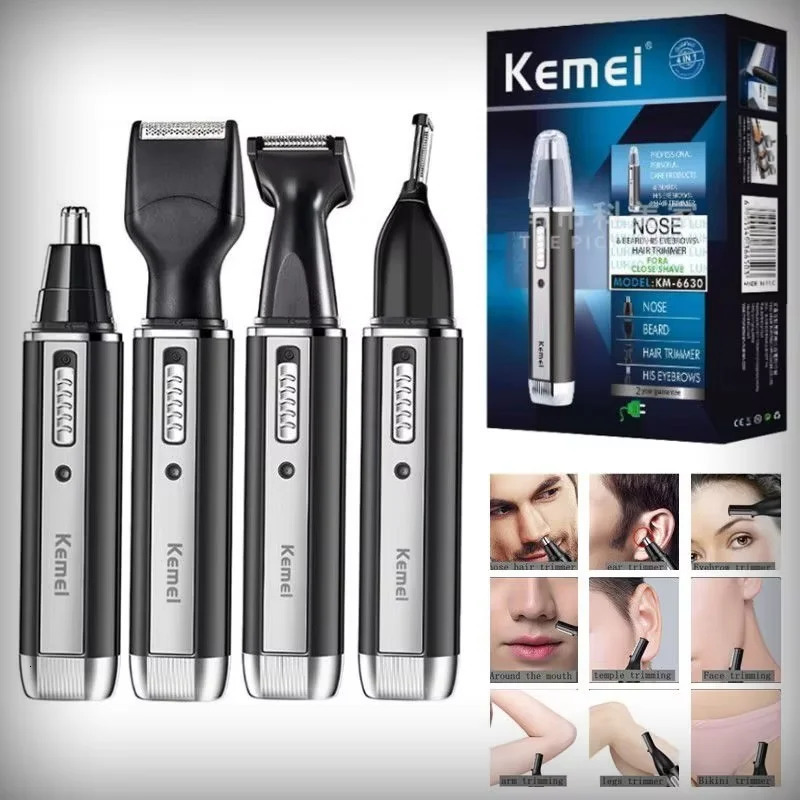 Rechargeable Electric All In One Hair Trimmer For Men Grooming Kit Beard Trimer Facial Eyebrow Trimmer Nose Ear Shaver 250609