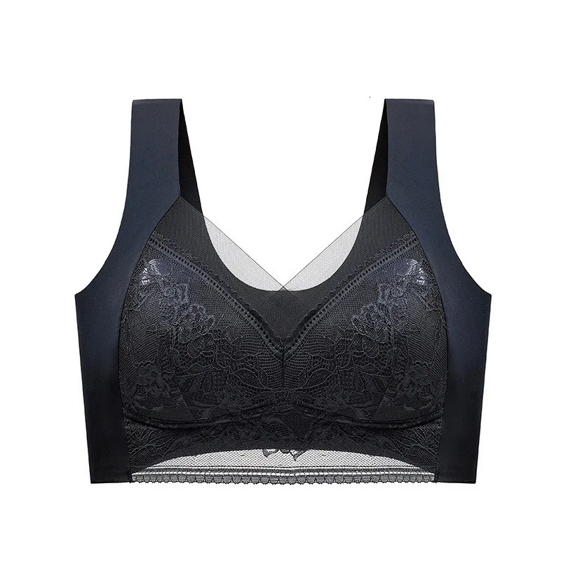 Oversize Ice Silk Thin Style Womens Underwear Ultrathin Breathable No Trace Fixed Cup Size Not No Trace Beautiful Back Bras 250606