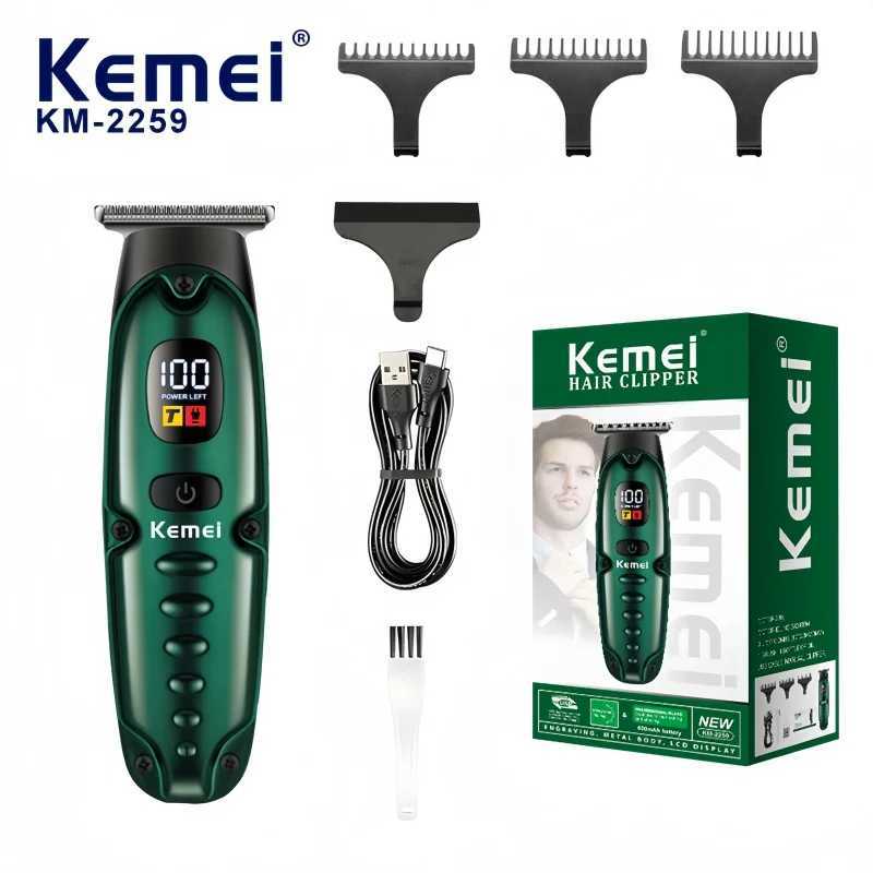 Kemei KM-2259 Portable Mini Electric Hair Clipper USB Rechargeable Dual-Speed Adjustment Professional Styling Trimmer W250609