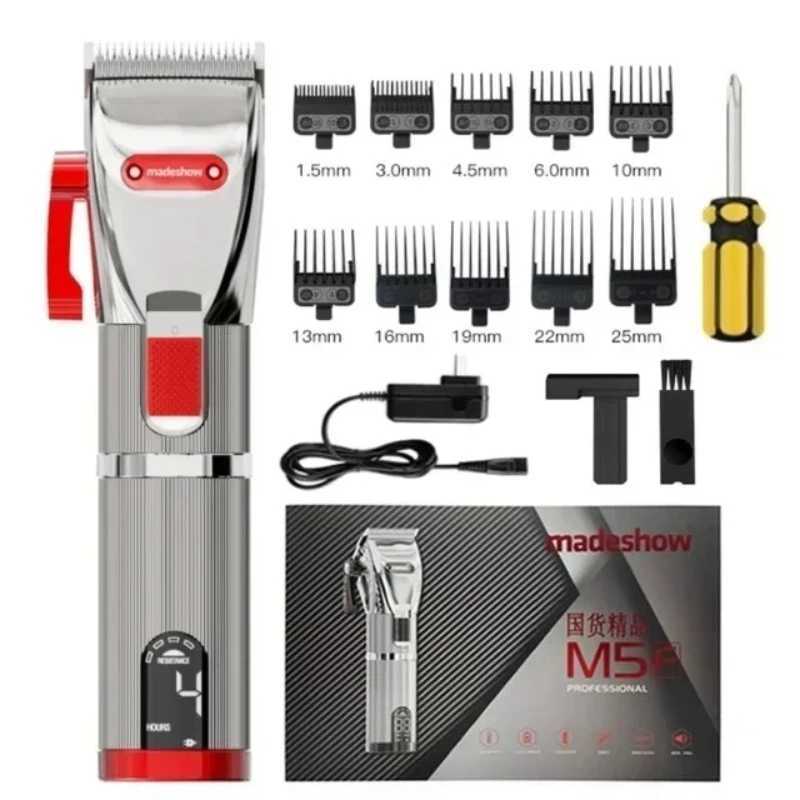 MadeShow M5f M5F Professionnel MadeShow Cordé / Cordles Courtettes Coiffe de cheveux A réglable Clipper à cheveux en acier en carbone pour la cou