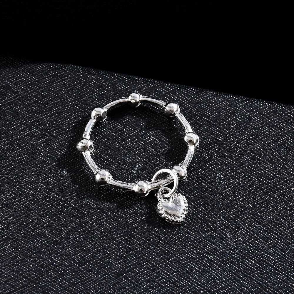 2022 New Train Small Retro Baroque Style Pendant Ring Female Korean Personality Ring for Women Gifts for Girlfriend W250609 W250609