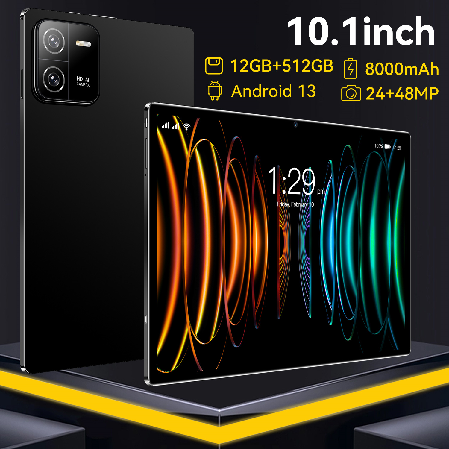 Flagship 2025 Brand Tablette 7S Pro - Global Edition with SD 8 Gen3 Processor & Large Storage: 16GB + 1TB, Dual SIM Support-image-1061115644