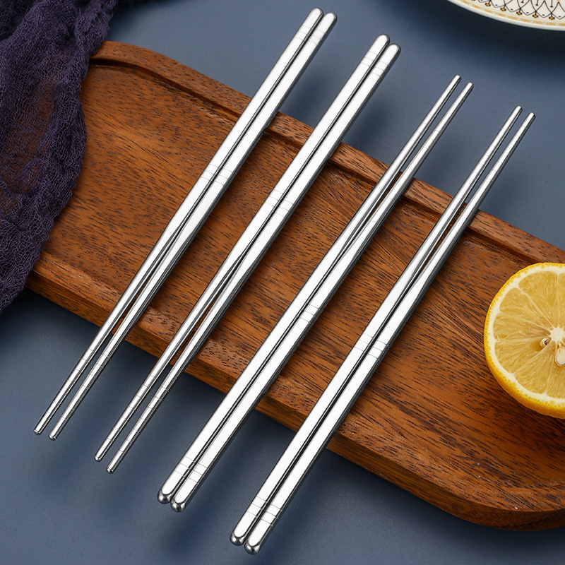 Silver Chopstick 304 Stainless Steel Chopstick-image-399269063