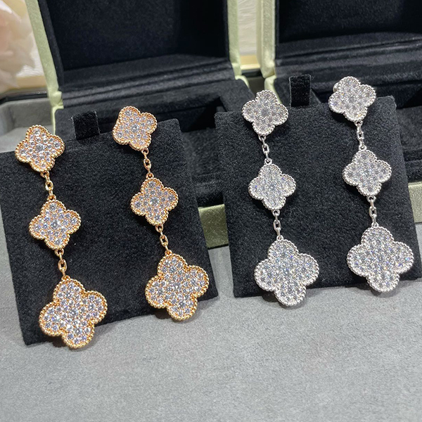Earrings Made of natural shells and natural agate Gold Plated 18K designer 925 silver for woman classic style fashion premium gifts 032B
