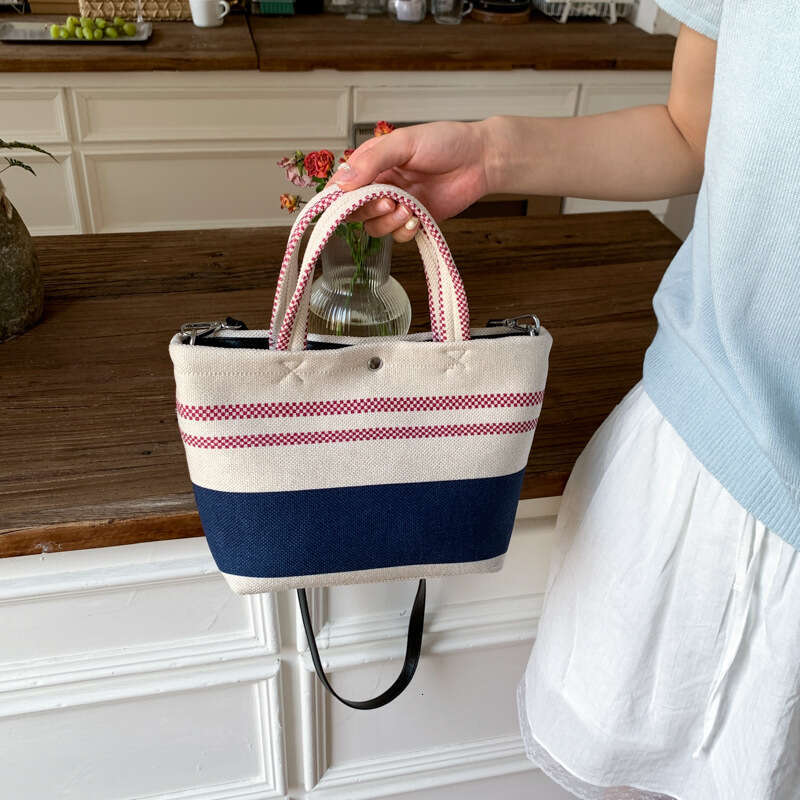 2025 Spring New Canvas Tote Large Capacity Fashion Simple Crossbody Bag