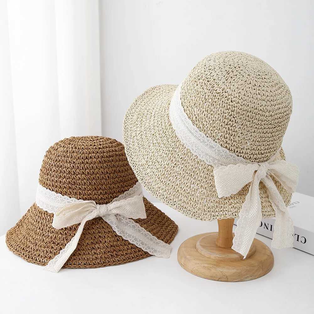 Chapeaux d'été pour femmes pliables chapeau de soleil dame accessoires de plage de Sunshade plage en mer