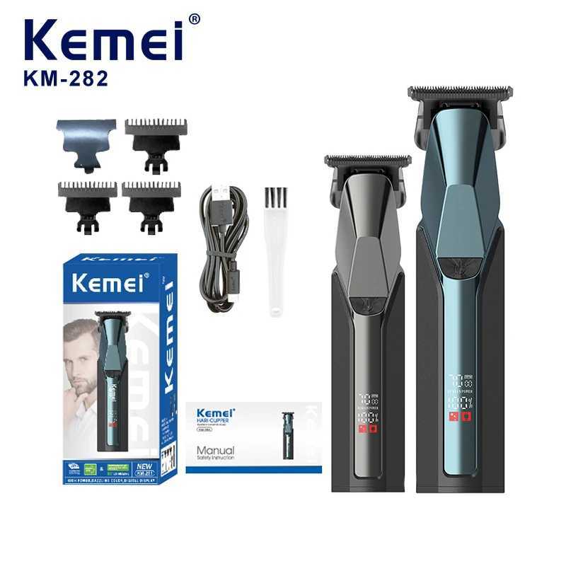 Kemei 282 Clippers à cheveux électriques pour hommes Machine de coupe de cheveux ménage R Blade sans fil Cordonnet Trimmers Coupte Classement Cli