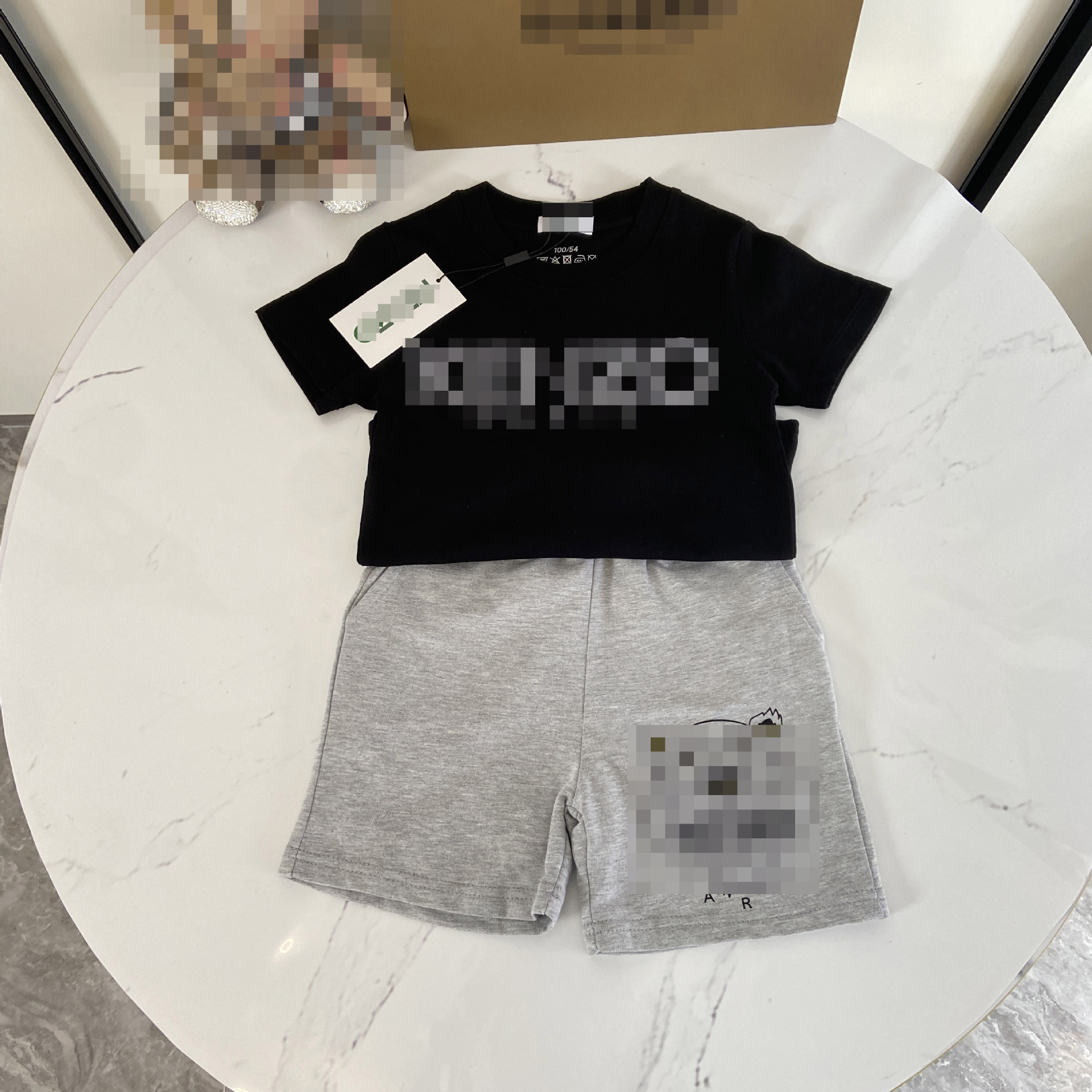 Designer Baby Kids Clothing Boys Girls Clothes Sets Summer Luxury Tshirts Shorts Tracksuit Children Outfits Short Sleeve Shirt Sportsui