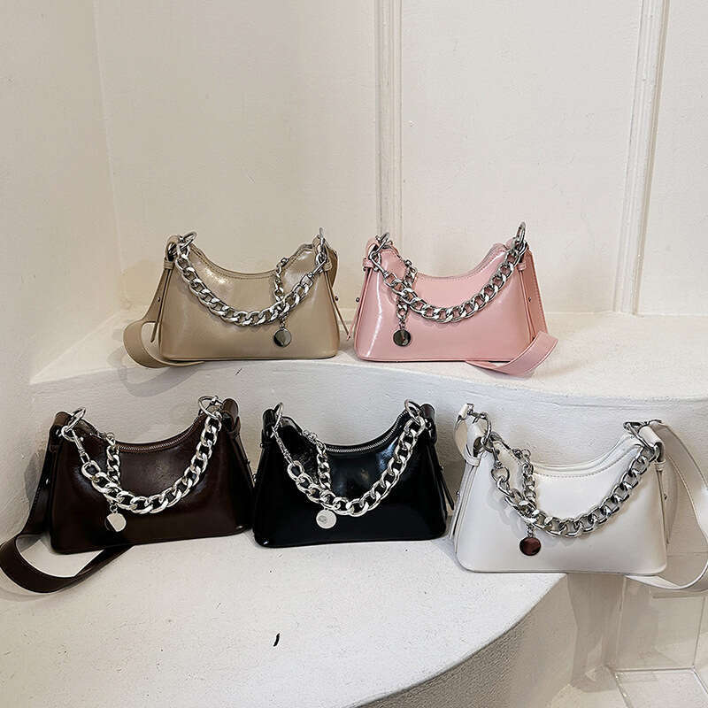 Spring Summer Simple Fashion for Women Fresh Chain Small Square 2025 New High-end Niche Shoulder Bag