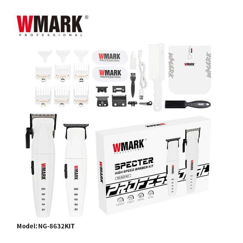 9000rpm wmark 8632 kit Clippers à cheveux 9000rpm Motor de lévitation magnétique DLC T-Blade Zero Gap Finition Machine W250609