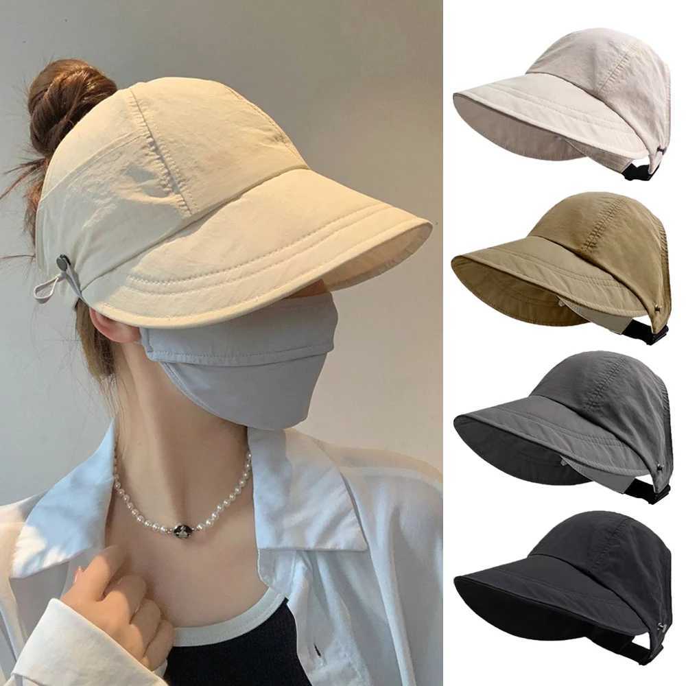 2024 NOUVEAU BASE BASEBL BASEBL BASEBL UV Protection Ponytail Caps pour femmes Visor Syer Dry Fisherman Catch Hook Design Ponytail Sun Sun W25060