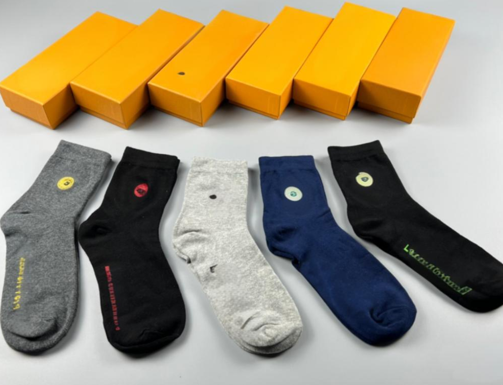 Multicolor Fashion Designer Mens Women Men High Quality Cotton lassic Ankle Breathable Mixing Football Basketball Socks Wholesale With Box 5/pairs a