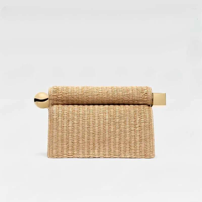 Sacs à bandouliers Place Paille de paille de paille Designer dames grandes capacités Embrayage de fashion simple de la femme