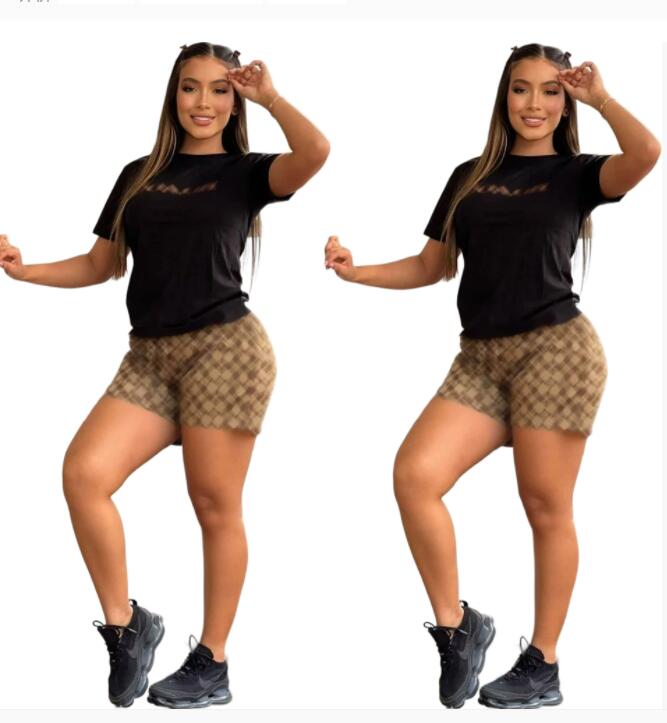 2025 Summer Hot Sale Women Tracksuit O-Neck T-shirt Short Pants High Quality Ladies Daily Casual Sports Jogging Suit Gym Outfits
