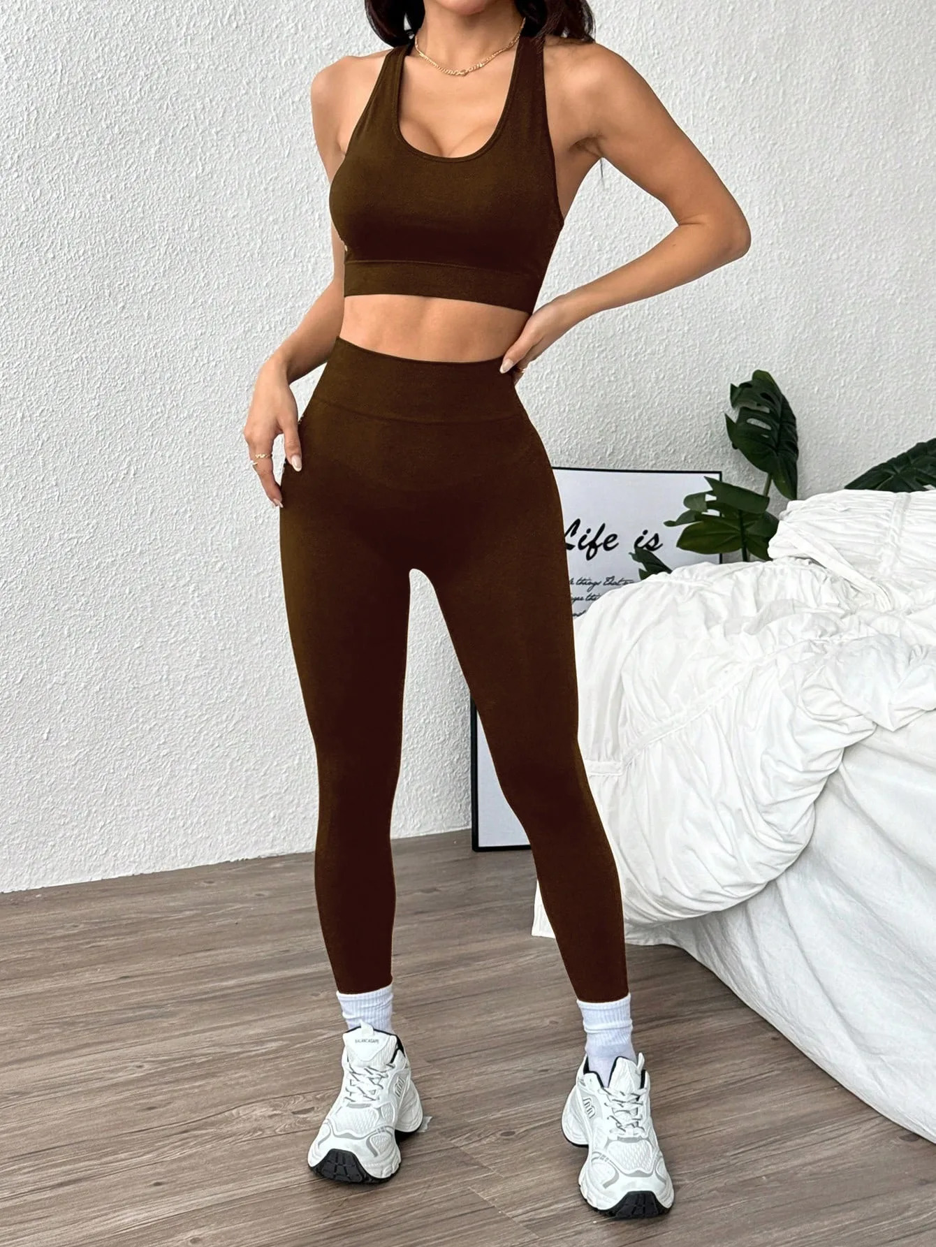 Sports yoga suit bra shark pants womens spring and summer slim leggings high waist hip lift yoga pants 250609