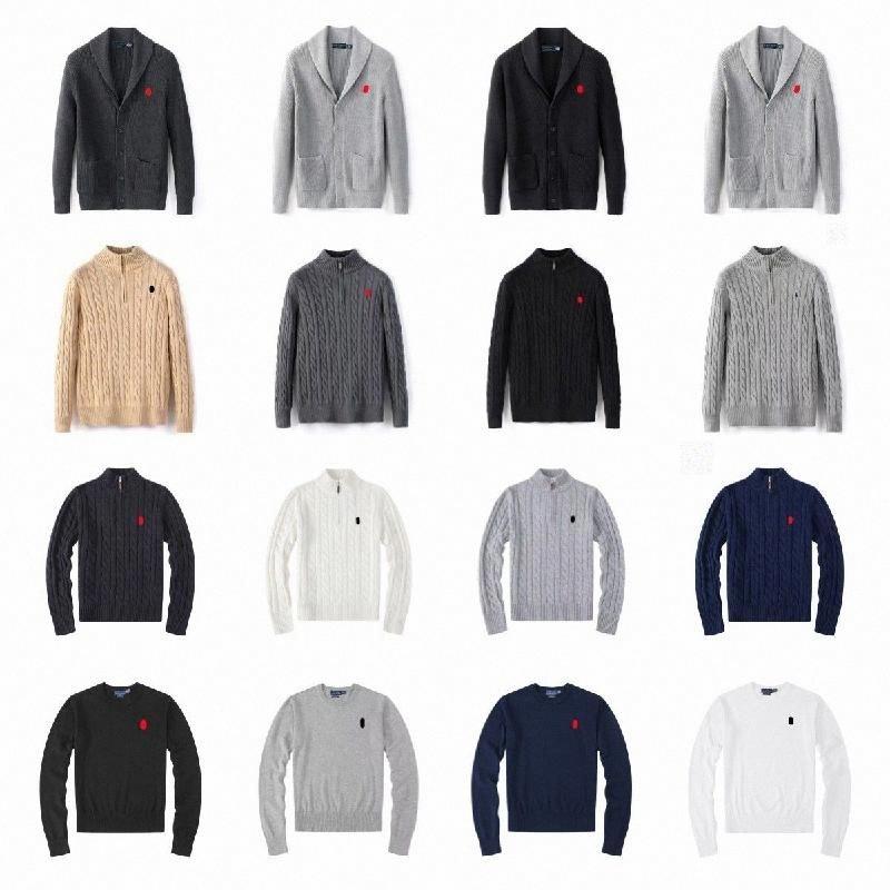 uomo luxury zipper horse golf le fleur jacket sweater pull designer polo quarter zip men jumper hoodie knit mens jumpers sweaters long sleeve pullov