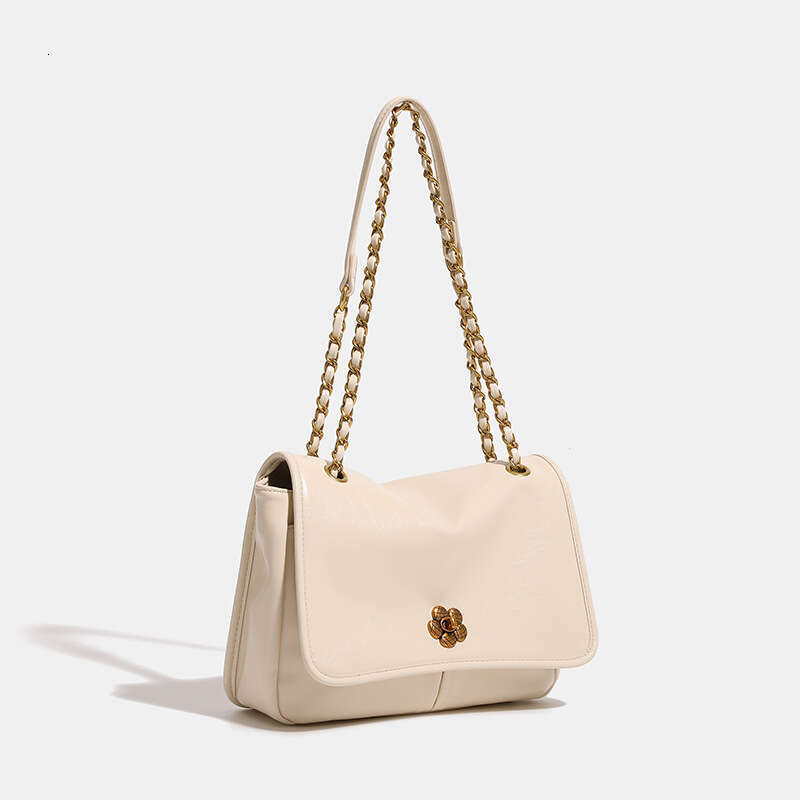 Meticulous Cowhide Texture Chain Tote 2025 Autumn Spring New Women's Shoulder Underarm Large Capacity Crossbody Bag