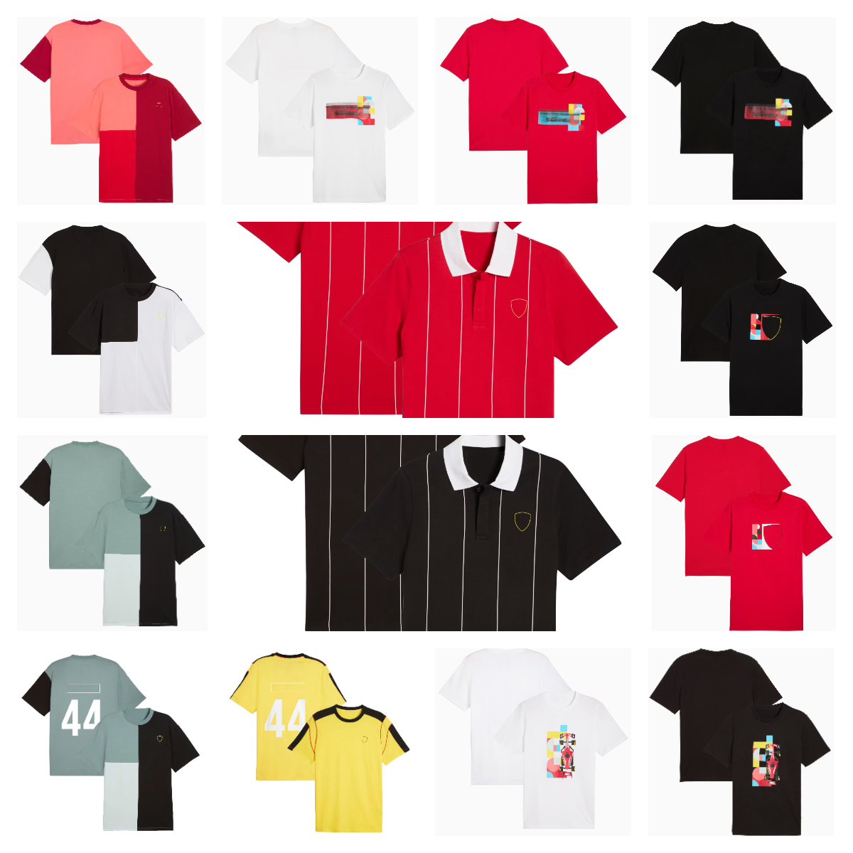 F1 Team 2025 Nouveau costume de course Formule 1 série officielle avec la même équipe T-shirt à manches courtes Unisexe Séchant rapide respirant.