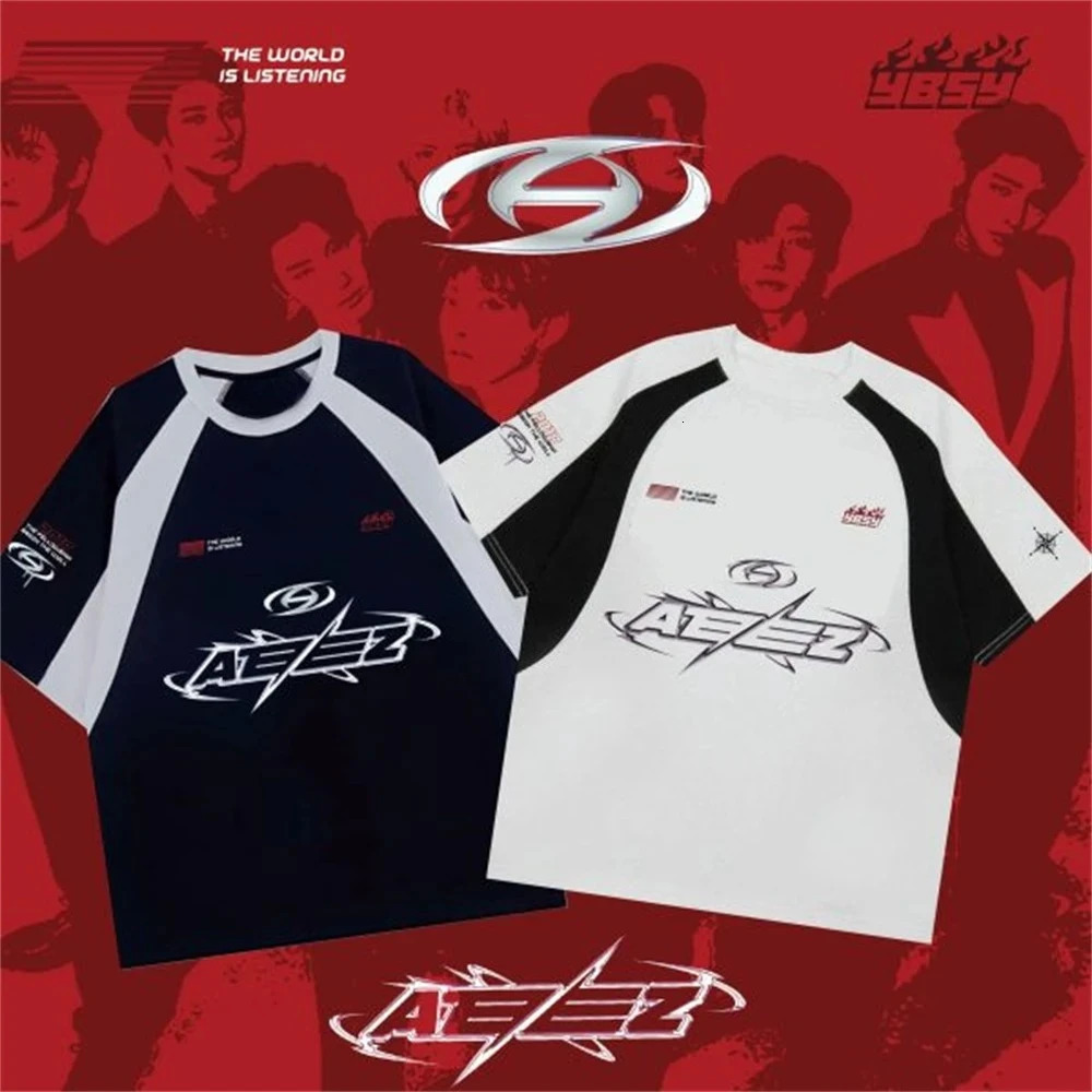 YBSY ATEEZ Y2KTshirt Mens and Womens selling Summer 3D Printing Tshirt Shortsleeved Comfortable Top 250610
