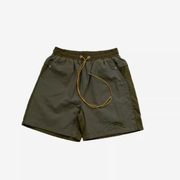 Retro Summer Mens and Women's Fashion Sports Designer Couleur de broderie bloquée Lettre de tissage Speech Séchage Shorts décontractés