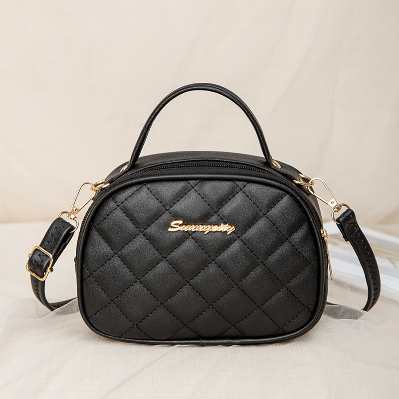 Women Quilted Oval Handbag, Classic Diamond Lattice Mini Top Handle Bag, Elegant Small Crossbody Shoulder Purse For Daily Dating 444