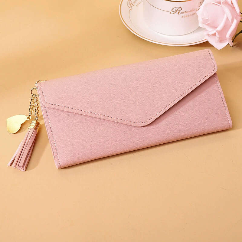 New Women's Long Korean Style Large Capacity Clutch Bag Female Student Card Holder Money Clip Wallet Purse MASA
