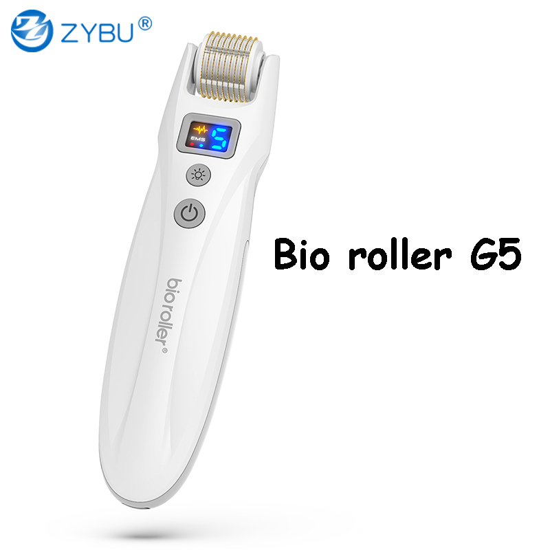 Derma Roller G5 Red Blue LED Light Therapy EMS Micro Current Skin Care Titanium Microneedling Beauty Machine Vibration Massage Bio Roller Dermapen S