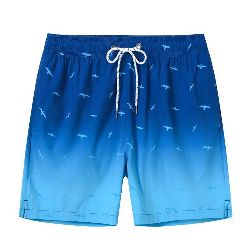 Ship Paint Graphic Swim Trunks For Men Colorful Gradient 3D Printed Short Pants Summer Loose Harajuku Sport Street Board Shorts W250610