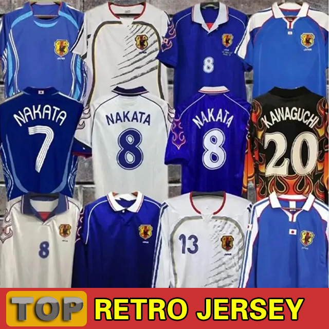 98 99 00 02 06 10 14 16 18 Retro Japan National Team NAKATA Mens Soccer Jerseys SOMA AKITA OKANO KAWAGUCHI Home Football Shirt KAZU