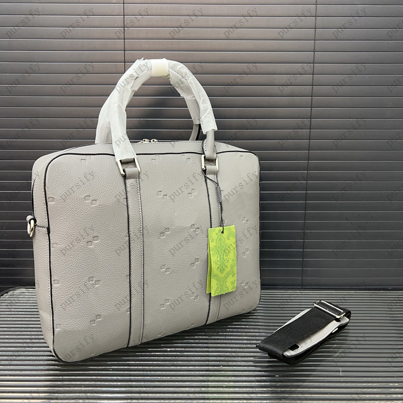Luxury Laptop Computer Bag Designer Mans Handbag Mens Briefcase Fashion Leather Letter Shoulder Tote Bags classic letter Crossbody Purse CSD25061-image-893149705