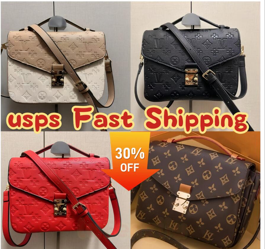10A High Quality Pochette East West Metis Vintage Luxury Designer Bag Handbags Clutch Leather Classic Chain Bag Shoulder Bags Fashion Crossbody W-image-934704829