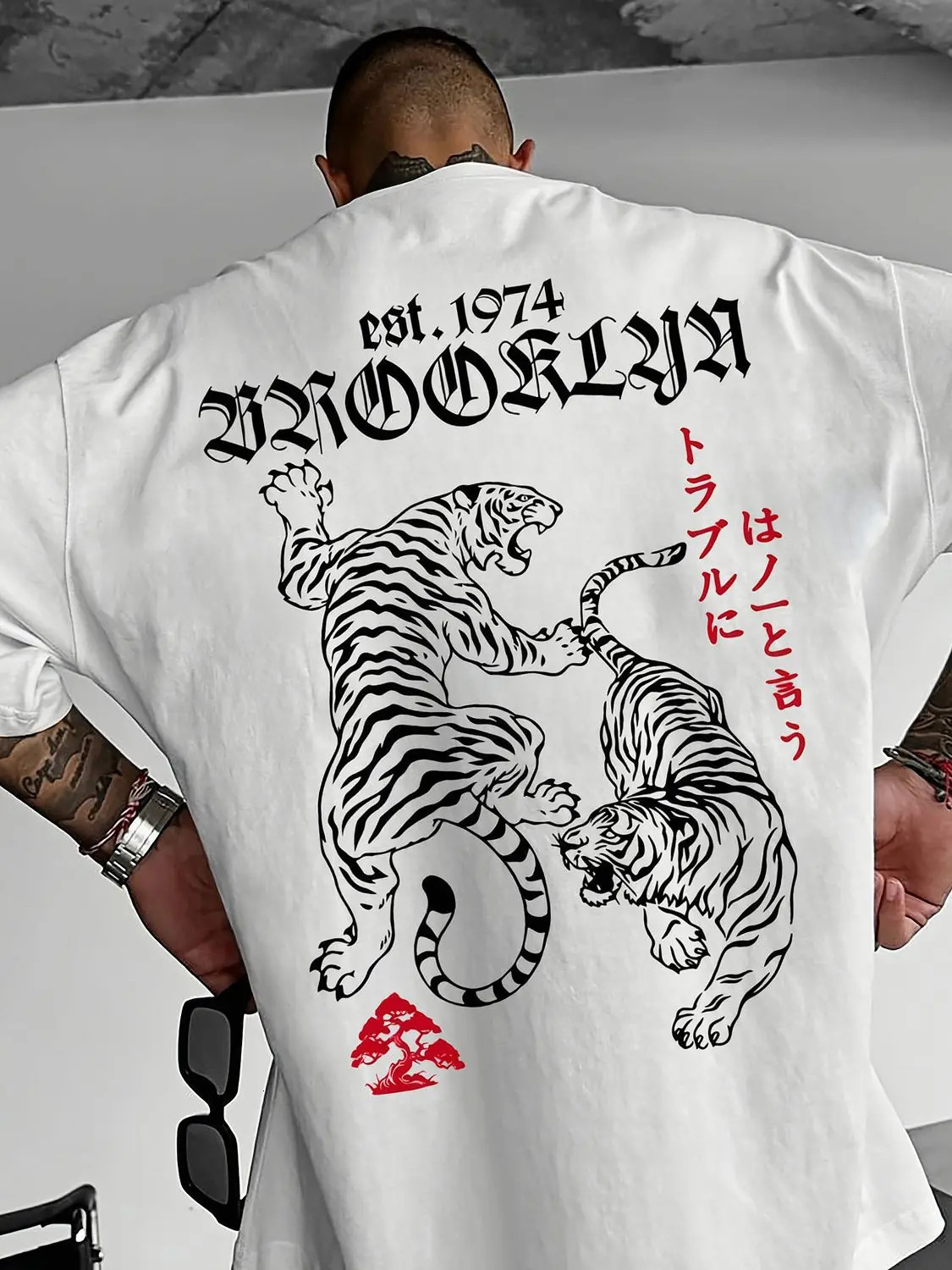 Loose and Comfortable Mens T-shirt Summer Trend Fashion Pattern Printed Short-sleeved Cotton Crew Neck Top Mens Clothing 250606