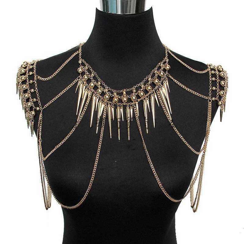 Ccbodily Bohemia Double Bead Belly Chain Body Jewelry Women Summer Sexy Bikini Beach Waist Chain Glamour Retro Shoulder Chain W250611-image-1061511273