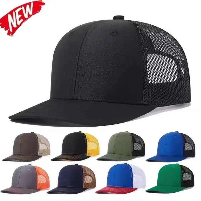 High Quality Mesh Baseball Cap Women Men Summer Cotton Breathable Sunhat Unisex Adjustable Trucker Hats Male Female 250610